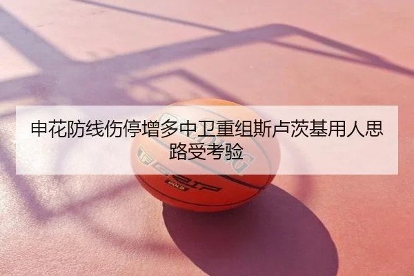 申花防线伤停增多中卫重组斯卢茨基用人思路受考验